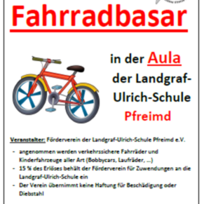 Fahrradbasar des Fördervereins