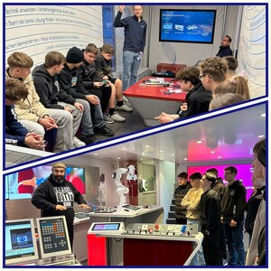 M+E Truck an der Schule Pfreimd