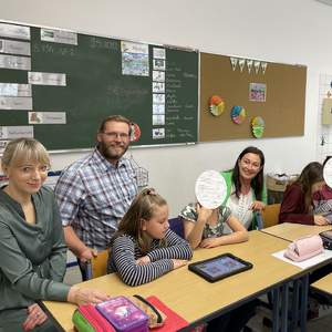 Vier neue Tablets für die Landgraf-Ulrich-Schule 