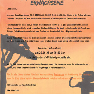 Einladung zum Trommelzauberabend am 26.05. um 19:00 Uhr