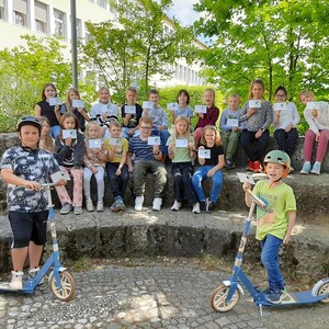 Verkehrstraining der zweiten Klassen