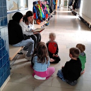 Besuch der Vorschulkinder in der Mittelschule – Ein besonderer Vorlesevormittag